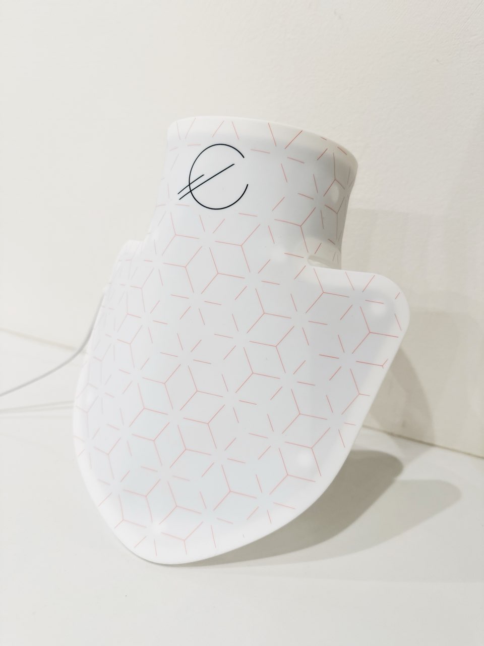 Face, Neck, and Chest LED Light Therapy Mask - White